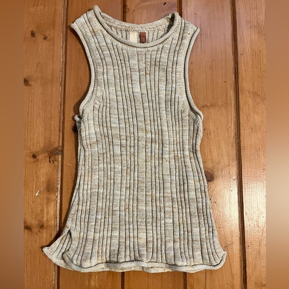 Anthropologie Pilcro Knit High Neck Tank Ribbed Sweater Size XS - Picture 2 of 6